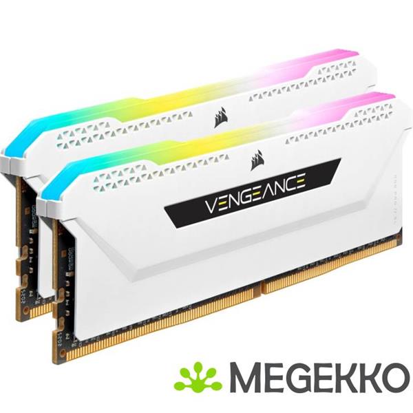 Grote foto corsair ddr4 vengeance rgb pro sl 2x16gb 3600 white computers en software overige computers en software