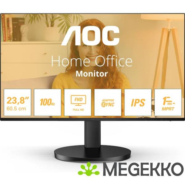 Grote foto aoc basic line b3 24b3ha2 24 full hd 100hz ips monitor computers en software overige computers en software