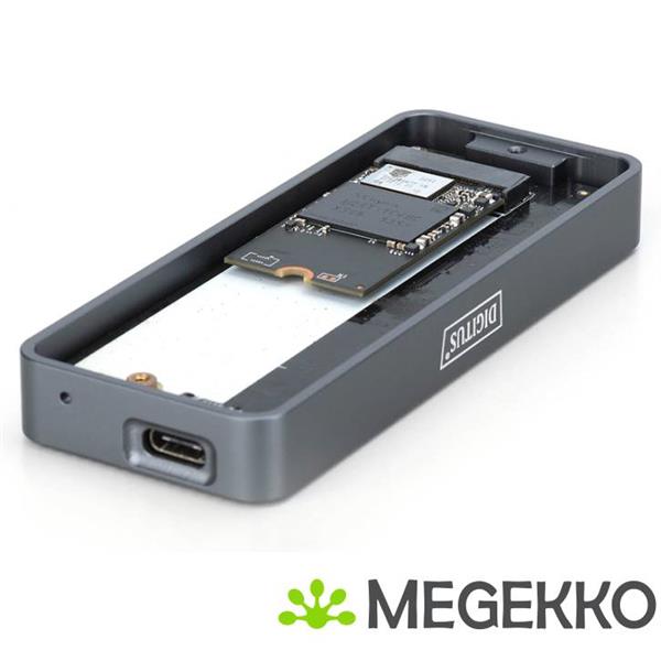 Grote foto digitus da 71157 behuizing voor opslagstations sdd behuizing zwart m.2 computers en software behuizingen en kasten