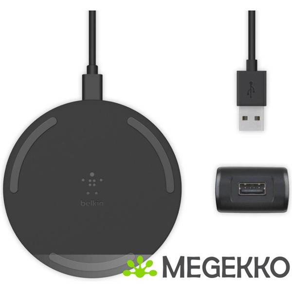 Grote foto belkin wireless charging pad 10w micro usb kab met poweradapter zwart audio tv en foto algemeen
