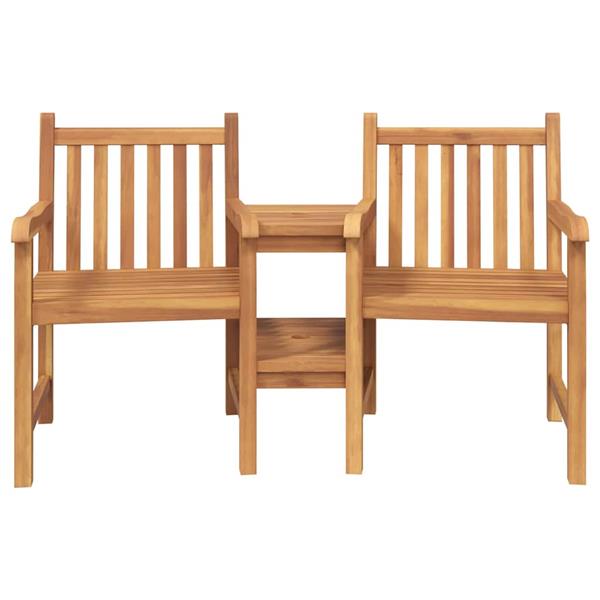 Grote foto vidaxl tuinstoelen bruin 152 x 63 x 89 cm massief teakhout tuin en terras tuinmeubelen