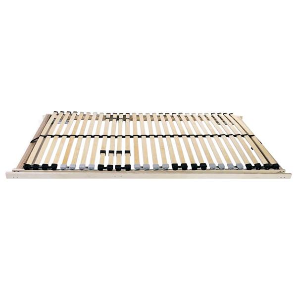 Grote foto vidaxl lamelbodem met hoofdeinde bruin 100 x 190 cm massief beukenhout antiek en kunst stoelen en banken