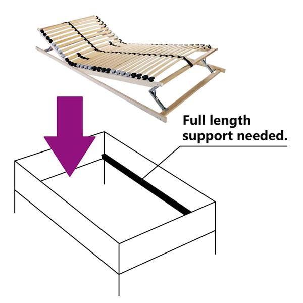 Grote foto vidaxl lamelbodem met hoofdeinde bruin 100 x 190 cm massief beukenhout antiek en kunst stoelen en banken