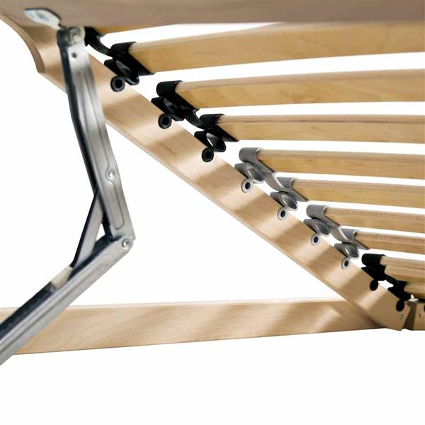 Grote foto vidaxl lamelbodem met hoofdeinde bruin 90 x 190 cm massief beukenhout antiek en kunst stoelen en banken