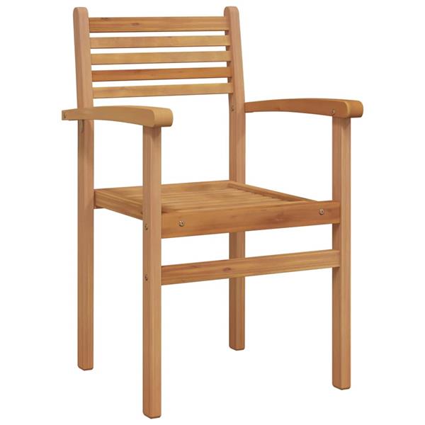 Grote foto vidaxl tuinstapelstoelen 4 pcs bruin 55.5 x 55.5 x 90 cm tuin en terras tuinmeubelen