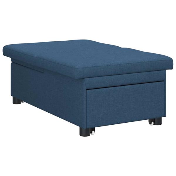 Grote foto vidaxl sofa bed blauw 194 x 67 x 37 cm stof huis en inrichting bankstellen