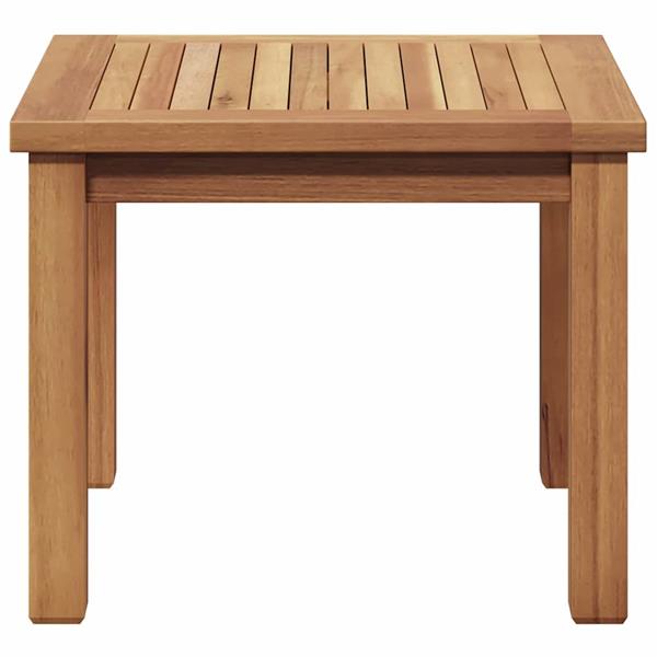 Grote foto vidaxl salontafel bruin 45 x 45 x 36 cm massief teakhout tuin en terras tuinmeubelen