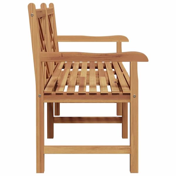 Grote foto vidaxl bank anders bruin 150 x 60 x 90 cm massief teakhout tuin en terras tuinmeubelen