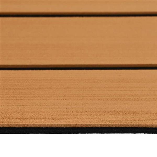 Grote foto vidaxl bootmat bruin met zwarte lijnen 240 x 90 x 0.5 cm eva schuim doe het zelf en verbouw tegels