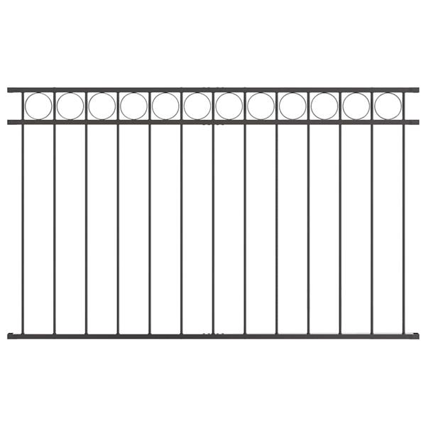 Grote foto vidaxl hecelement grijs 170 x 100 cm staal tuin en terras hekken en schuttingen