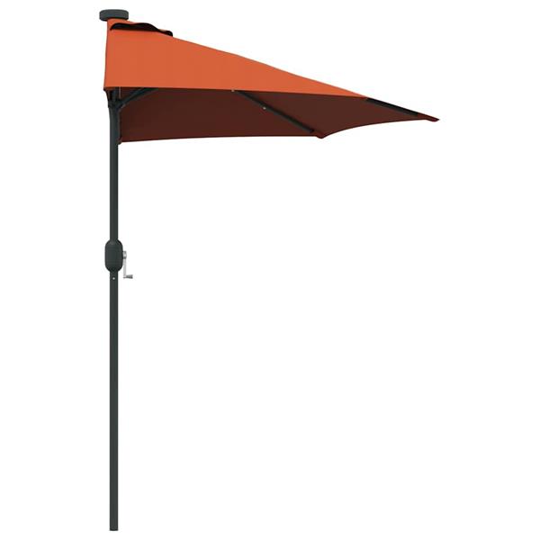 Grote foto vidaxl tuinparasol terracotta 294 x 150 x 223 cm stof tuin en terras overige tuin en terras