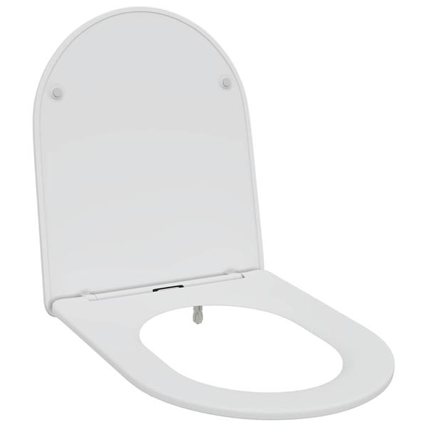 Grote foto vidaxl snelle ontgrendel toiletzitting wit 44 x 36.4 x 3.4 cm doe het zelf en verbouw sanitair