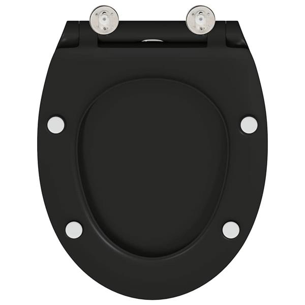 Grote foto vidaxl snelle release toilet geschikt voor zitting zwart doe het zelf en verbouw sanitair