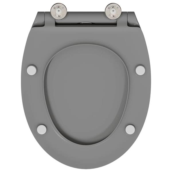 Grote foto vidaxl snelle release toilet geschikt voor zitting grijs doe het zelf en verbouw sanitair