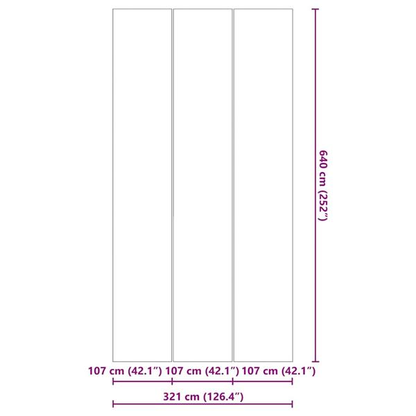 Grote foto vidaxl zwembad grondzeil zwart 640 x 321 cm polyester geotextiel tuin en terras zwembaden toebehoren