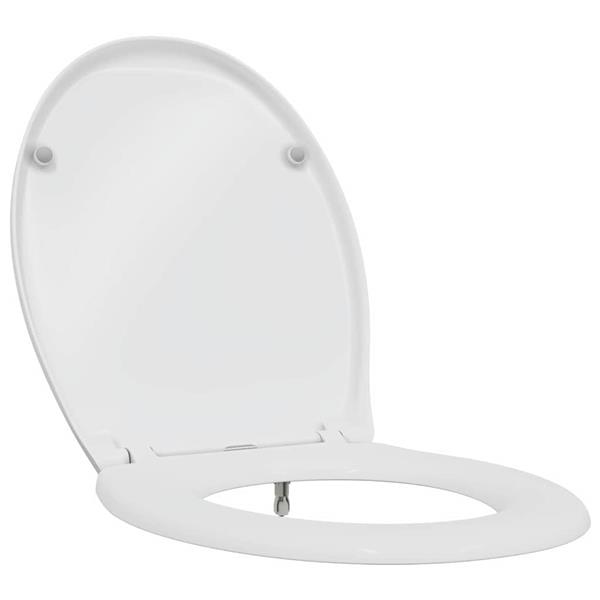 Grote foto vidaxl snelle ontgrendel toiletzitting wit 44.8 x 37.3 x 4.2 cm doe het zelf en verbouw sanitair