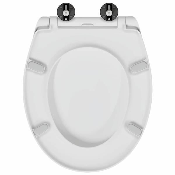 Grote foto vidaxl snelle ontgrendel toiletzitting wit 44.8 x 37.3 x 4.2 cm doe het zelf en verbouw sanitair