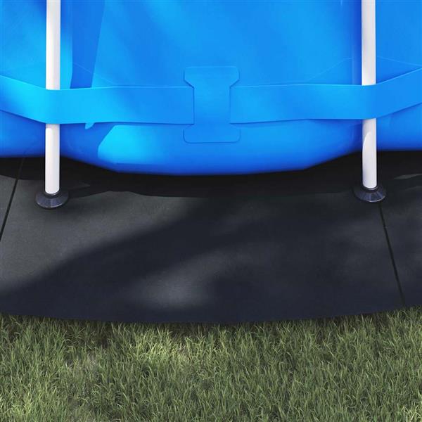 Grote foto vidaxl zwembad grondzeil zwart 550 cm polyester geotextiel tuin en terras zwembaden toebehoren