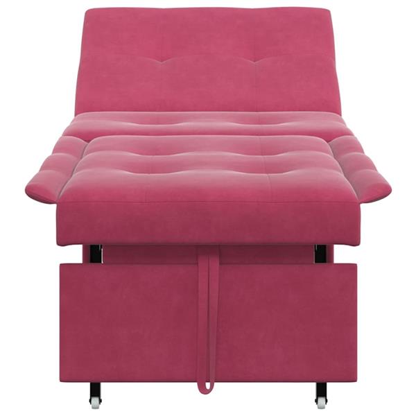 Grote foto vidaxl slaapbank wijnrood 67 x 194 x 38 cm fluweel huis en inrichting bankstellen