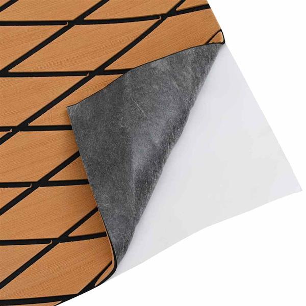 Grote foto vidaxl bootmat bruin met zwarte lijnen 240 x 90 x 0.5 cm eva schuim doe het zelf en verbouw tegels