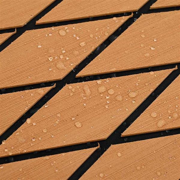 Grote foto vidaxl bootmat bruin met zwarte lijnen 240 x 90 x 0.5 cm eva schuim doe het zelf en verbouw tegels