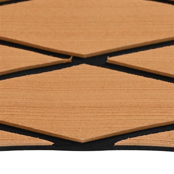 Grote foto vidaxl bootmat bruin met zwarte lijnen 240 x 90 x 0.5 cm eva schuim doe het zelf en verbouw tegels