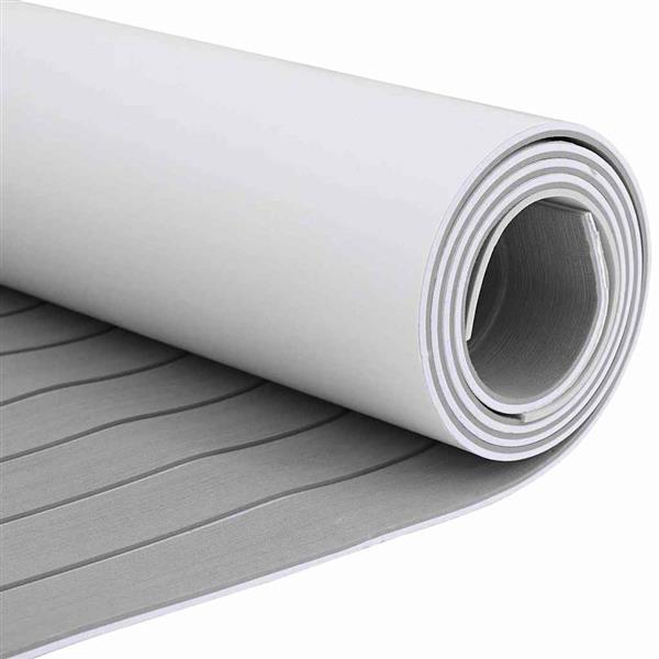 Grote foto vidaxl bootvloer lichtgrijs en wit 240 x 60 cm eva schuim doe het zelf en verbouw tegels