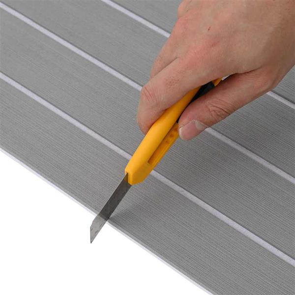 Grote foto vidaxl bootvloer lichtgrijs en wit 240 x 60 cm eva schuim doe het zelf en verbouw tegels