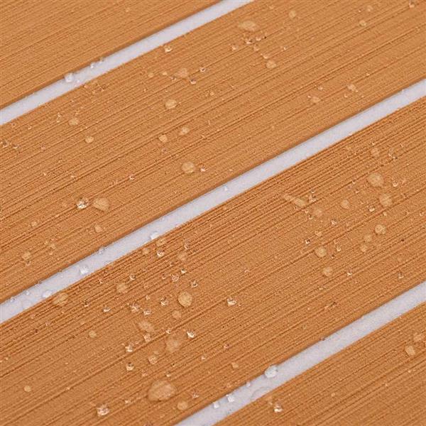 Grote foto vidaxl bootmat bruin met zwarte lijnen 240 x 90 x 0.5 cm eva schuim doe het zelf en verbouw tegels