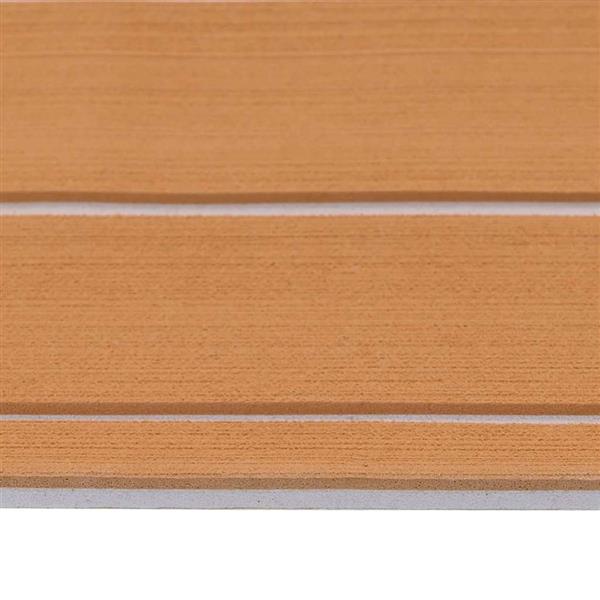 Grote foto vidaxl bootmat bruin met zwarte lijnen 240 x 90 x 0.5 cm eva schuim doe het zelf en verbouw tegels