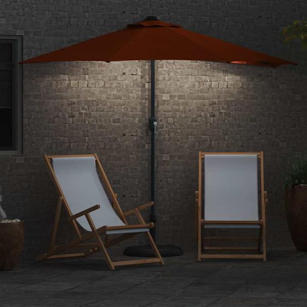 Grote foto vidaxl tuinparasol terracotta 294 x 150 x 224 cm stof tuin en terras overige tuin en terras