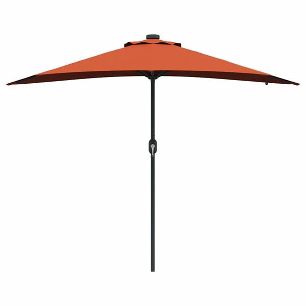 Grote foto vidaxl tuinparasol terracotta 294 x 150 x 223 cm stof tuin en terras overige tuin en terras