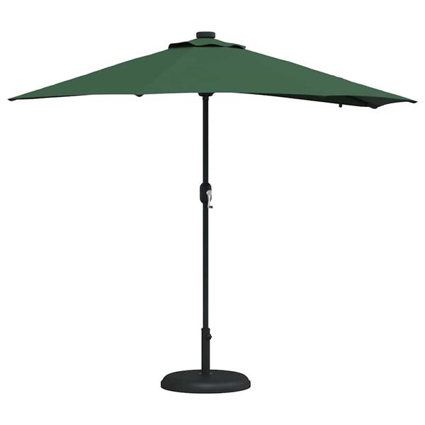 Grote foto vidaxl tuinparasol groen 294 x 150 x 223 cm stof tuin en terras overige tuin en terras