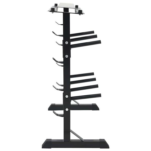 Grote foto vidaxl halterrek zwart 99 x 45 x 95.5 cm poedergecoat staal sport en fitness fitness