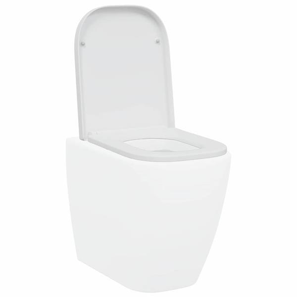 Grote foto vidaxl snelle ontgrendel toiletzitting wit 44.5 x 35 x 3.6 cm doe het zelf en verbouw sanitair