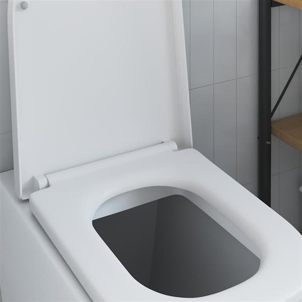 Grote foto vidaxl snelle ontgrendel toiletzitting wit 44.5 x 35 x 3.6 cm doe het zelf en verbouw sanitair