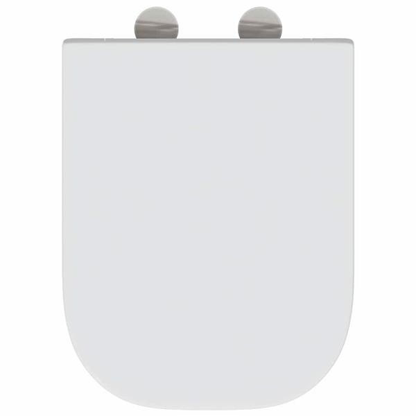 Grote foto vidaxl snelle ontgrendel toiletzitting wit 44.5 x 35 x 3.6 cm doe het zelf en verbouw sanitair