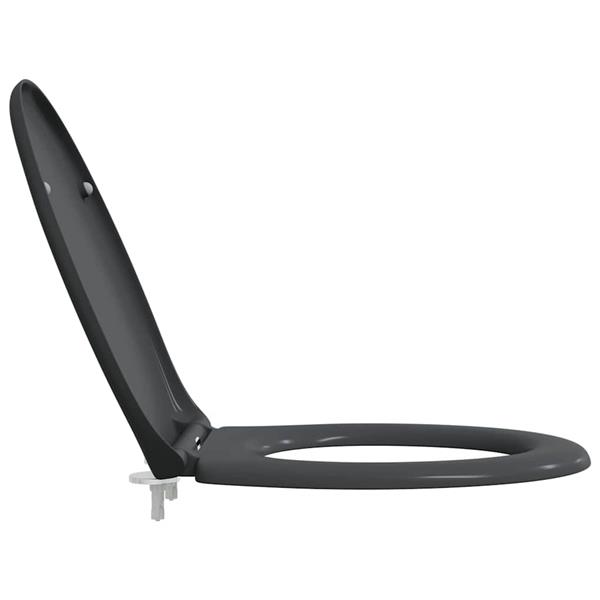 Grote foto vidaxl snelle ontgrendel toiletzitting antraciet 44.8 x 37.3 x 4.2 cm doe het zelf en verbouw sanitair