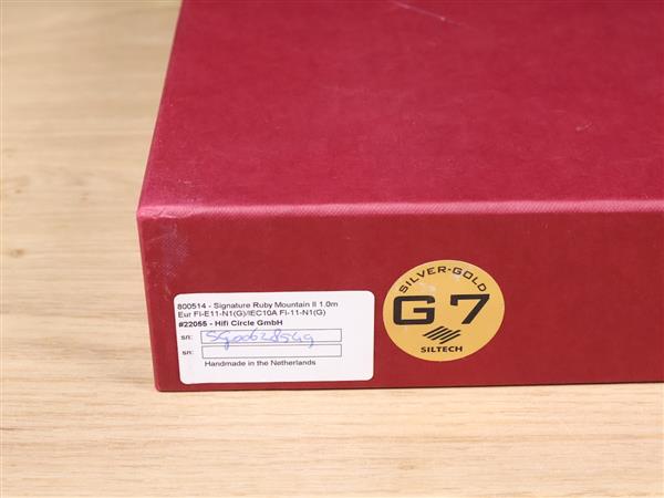 Grote foto siltech ruby mountain ii g7 royal signature highend silver gold audio power cable 1 0 metre audio tv en foto onderdelen en accessoires