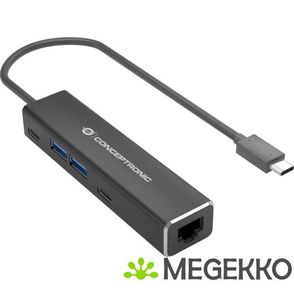 Grote foto conceptronic abby13b notebook dock poortreplicator bedraad usb 3.2 gen 1 3.1 gen 1 type c grijs computers en software overige computers en software