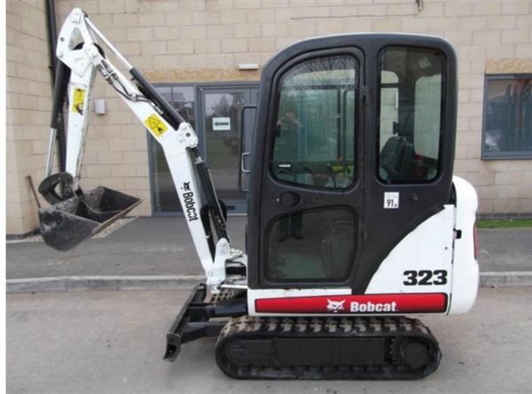 Grote foto minigraafmachine bobcat 323 mini excavator 2009 doe het zelf en verbouw gereedschappen en machines