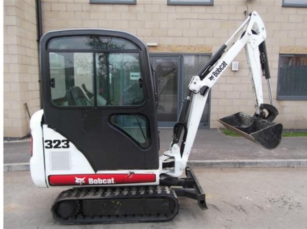 Grote foto minigraafmachine bobcat 323 mini excavator 2009 doe het zelf en verbouw gereedschappen en machines