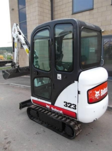 Grote foto minigraafmachine bobcat 323 mini excavator 2009 doe het zelf en verbouw gereedschappen en machines