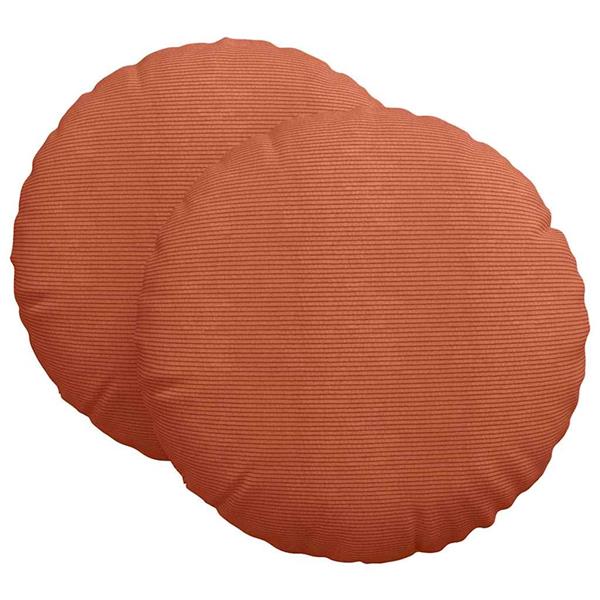 Grote foto vidaxl zitkussens 2 pcs rood oranje 60 cm katoen stof huis en inrichting woningdecoratie