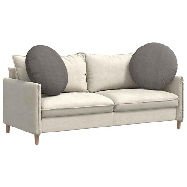 Grote foto vidaxl zitkussens 2 pcs lichtgrijs 60 cm katoen stof huis en inrichting woningdecoratie