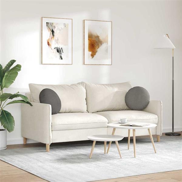 Grote foto vidaxl zitkussens 2 pcs lichtgrijs 40 cm katoen stof huis en inrichting woningdecoratie