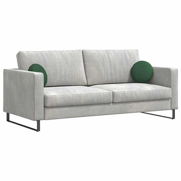 Grote foto vidaxl zitkussens 2 pcs donkergroen 30 cm katoen stof huis en inrichting woningdecoratie