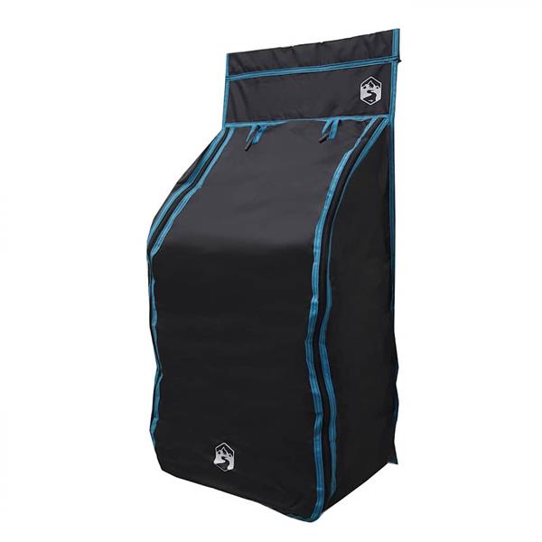 Grote foto vidaxl hangende tent organizer 10 vakken zwart 40 5 x 25 x 80 cm caravans en kamperen tenten