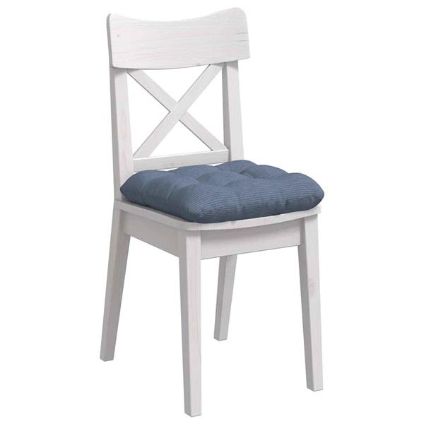 Grote foto vidaxl zitkussens 4 pcs blauw 40 x 40 cm katoen stof huis en inrichting woningdecoratie