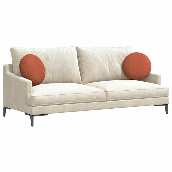 Grote foto vidaxl zitkussens 2 pcs rood oranje 40 cm katoen stof huis en inrichting woningdecoratie